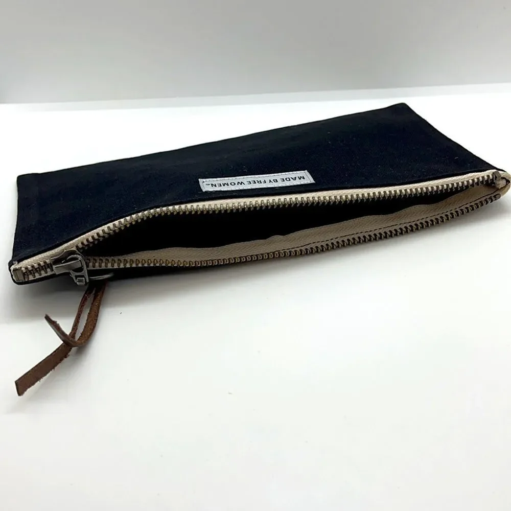 NWT Made Free Pouch - Black & Leather